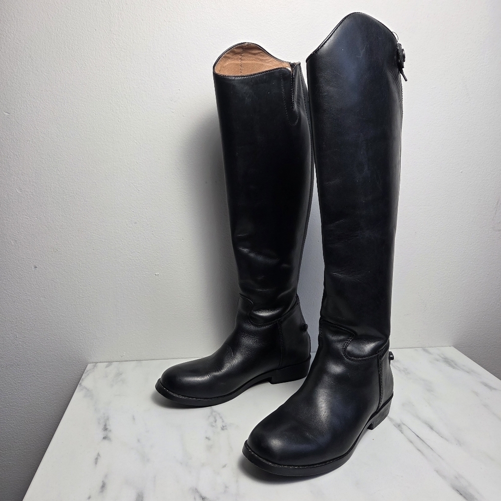 Dublin Tall Black Leather Riding Boots